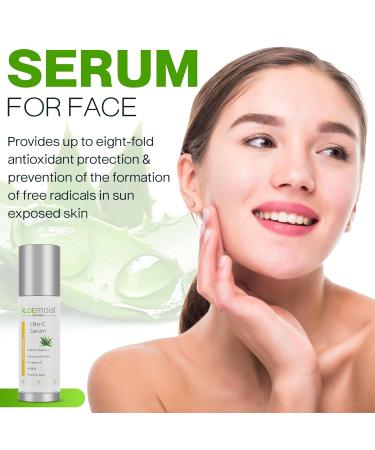 Elite Vitamin C Serum with Hyaluronic Acid & Aloe Vera - Anti-Aging Pore Minimizer Dark Spot Corrector for Face (.5 fl oz - Buy Online on GoSupps.com