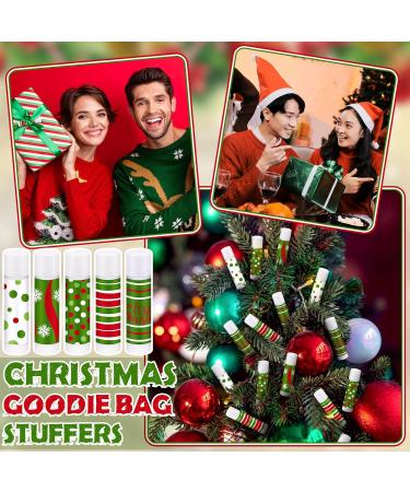 25 Pcs Christmas Peppermint Flavor Lip Balms Gifts Bulk Mini Peppermint Candy Flavor Moisturizing Lip Balms Elf Xmas Christian Party Favors Xmas Stocking Stuffer Bulk for Women Coworker Staff Employee - Buy Online on GoSupps.com