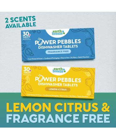 Earth Breeze Power Pebbles Dishwasher Tablets - 90 Loads Grease Cutting Fragrance Free | Eco-Friendly Clean - International Shipping - Buy Online on GoSupps.com