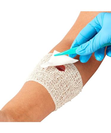 Posi Pulse 5cm x 5cm 200ct Non-Sterile Gauze Swabs - 4 Ply, Soft & Strong Viscose/Polyester Blend, Latex Free, CE Certified - White Gauze for Wound Care - Buy Online on GoSupps.com