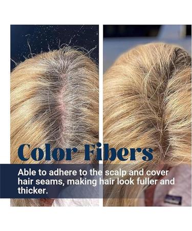 Supersize Color Fibers with Refill Set Colored Hair Thickener Temporary Hair Color for Root Touchup Hair Thickening Fibers Hair Fiber Powder for Women & Men (3 Gold) Gold 3 - Buy Online on GoSupps.com
