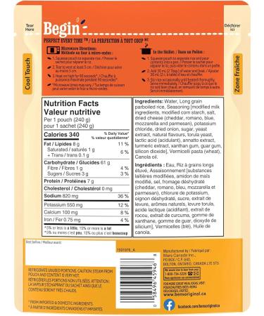 BEN'S ORIGINAL BISTRO EXPRESS Creamy Cheddar Cheese Flavoured Rice Side Dish 240g Pouch Creamy Cheddar Cheese 1 - Buy Online on GoSupps.com