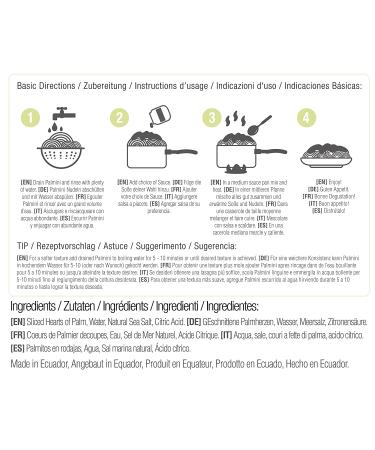 Palmini Low Carb Linguine - 4g Carbs, Gluten Free, Shark Tank Featured (12 oz) - Buy Online on GoSupps.com
