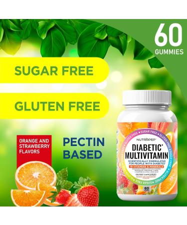NutraPep Premium Multivitamin Chewable Gummies for Women & Men - Sugar-Free & Gluten Free Supplement Vitamins - Calcium Magnesium Zinc Manganese Thiamine Biotin  - Buy Online on GoSupps.com