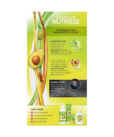Garnier Nutrisse Ultra Color BL21 Reflective Blue Black (Blackberry Mojito) Permanent Hair Dye - 1 Count - Buy Online on GoSupps.com