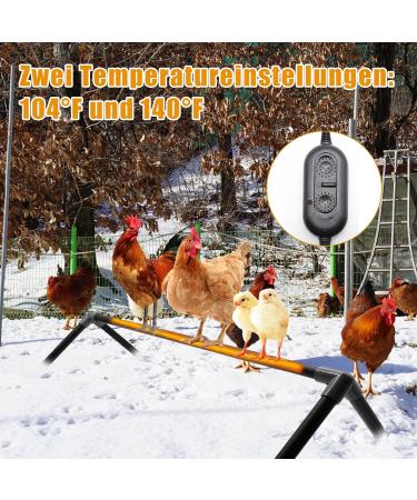10W Adjustable Chicken Heating Ribs - Thermal Coop Warmer for Birds & Pets | Constant Temperature Breeding Station - Buy Online on GoSupps.com