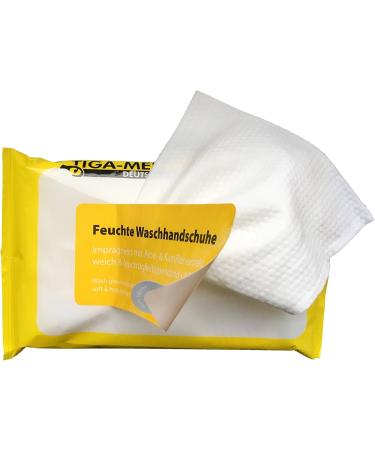 Buy Aloe Vera Infused Disposable Wash Gloves - 8 Pack | Soft & Gentle for Sensitive Skin - Buy Online on GoSupps.com