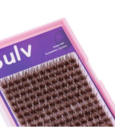 Sulv Lash Cluster S001 Dark Brown - 144pcs D Curl Lashes Extensions Kit (8mm-20mm) - Wispy & Easy to Apply - Buy Online on GoSupps.com