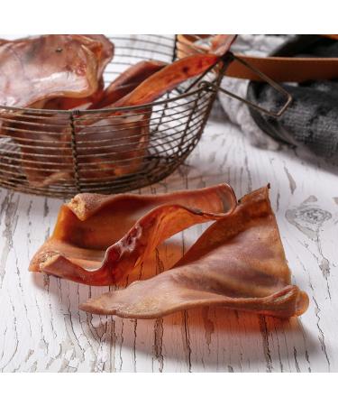 Hollings Pig Ears Dog Treats 100% Natural Air Dried Long Lasting Chews for Adult Dogs Grain Free & High in Protein (20 Loose) 20 count (Pack of 1) - Buy Online on GoSupps.com