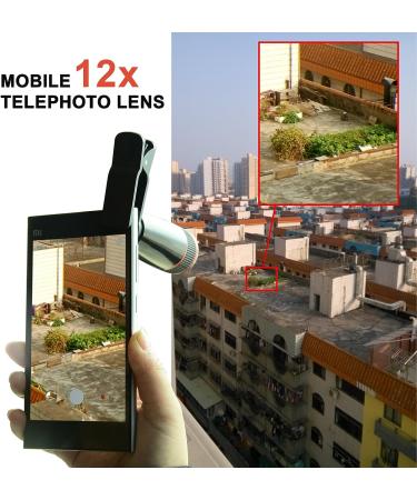 Apexel 12x Optical Zoom Telephoto Lens for iPhone 6 - White | Hard Case Included - Buy Online on GoSupps.com
