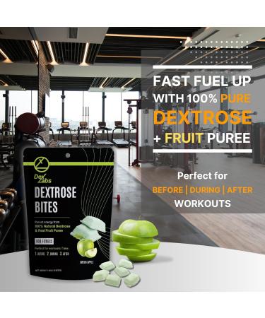 Buy Dextrose Bites - Green Apple Energy Melts for Workout & Running | Portable Glucose Tablets | 12 Bites - Buy Online on GoSupps.com
