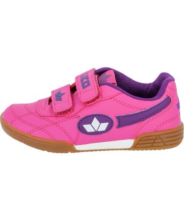 Lico Unisex Kids Bernie V Indoor Trainers - Velcro Fasteners Size 32 EU Pink Purple White - International Shipping Available - Buy Online on GoSupps.com