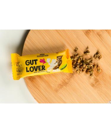Organic Seed Bars with Ginger - 24 x 35g - Gut Lover - Rich in Iron - Buy Online on GoSupps.com