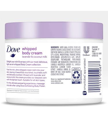 Dove Lavender and Coconut Milk Whipped Body Cream 10 oz - Pack of 3 | Deeply Nourishing Moisturizer for Dry Skin - Buy Online on GoSupps.com