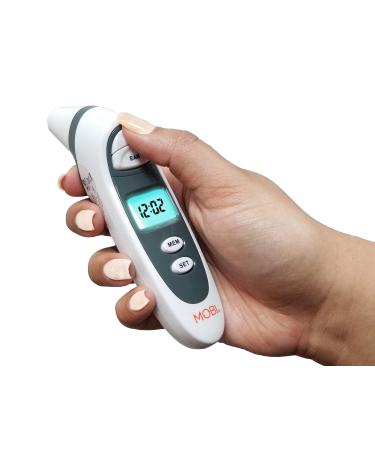 MOBI DualScan Prime Ear & Forehead Thermometer with Food & Bottle Readings, Ear Thermometer, Forehead Thermometer, Fever Thermometer, Object Thermometer, Baby Food Thermometer, Hsa Eligible/Approved