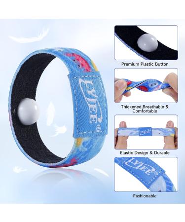 Kids Sea Sickness Wristbands - Motion Sickness Relief Bracelets - Blue & Pink - Medium 2 Pair - Buy Online on GoSupps.com