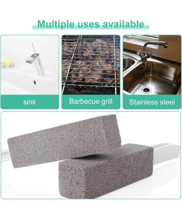 Techeel Pumice Stone Cleaning Set - 4 Toilet Cleaners with Handle for Deep Cleaning Bathroom Kitchen and Pool - Buy Online on GoSupps.com