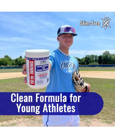 College Bound Nutrition Youth Baseball & Softball in-Game Energy 10th Inning | Vitamins  Electrolytes  Amino Acids for Explosiveness  Stim-Free (30 Servings) - Buy Online on GoSupps.com