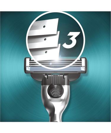 Gillette Mach3 Razor for Men - Improved Moisture Strips + 2 Blades | International Shipping Available - Buy Online on GoSupps.com
