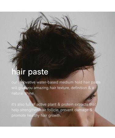 Natural Texturizing Paste for Men | 24-Hour Hold Plant-Based Hair Styling | Lightweight Non-Greasy Formula for All Hair Types (1.69oz - Buy Online on GoSupps.com