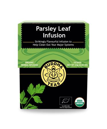Buddha Teas Organic Parsley Leaf Tea - OU Kosher, USDA Organic, CCOF Organic, 18 Bleach-Free Tea Bags
