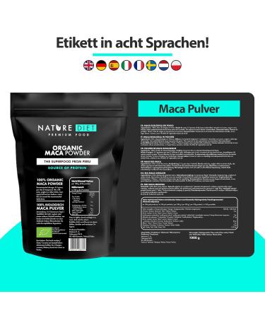 Nature Diet Organic Maca 1000g - Gluten-Free Maca Root Powder for Energy & Wellness - Buy Online on GoSupps.com