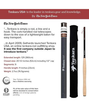 Tenkara USA Iwana 12' Tenkara Rod - Premium Quality - Buy Online on GoSupps.com
