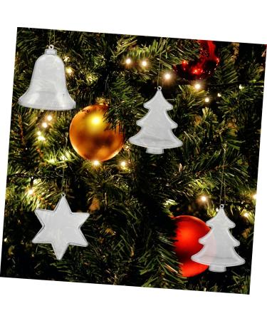 Anneome 12pcs Christmas Decoration Ball Ornament Candy Container Clear Christmas Ball Tree Shape Box - Buy Online on GoSupps.com