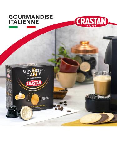 CRASTAN 1870 90 Capsules 6 Boxes of 15 Ginseng and Coffee Drink Capsules Nespresso Compatible Capsules for Sweetening to Pleasure Gluten-Free Drink 100% Made in Italy - Buy Online on GoSupps.com