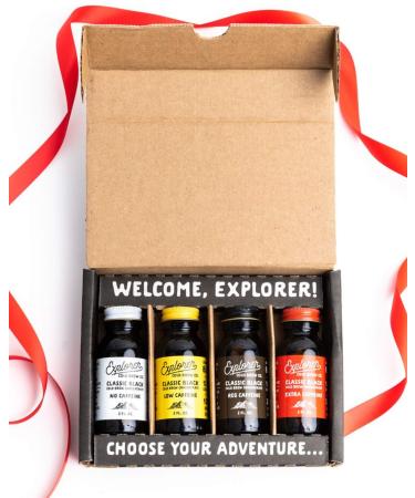 Explorer Gift Pack | Cold Brew Super Concentrate | 4 Caffeine Level Sampler