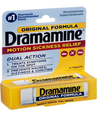 Dramamine Original Tablets - New 12 Count Size - Buy Online on GoSupps.com
