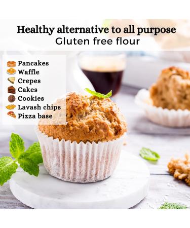 NIHKAN Gluten Free Green Banana Flour - 454 gm | Sugar Free, Low GI, Vegan & Paleo Friendly Flour for Baking - Buy Online on GoSupps.com