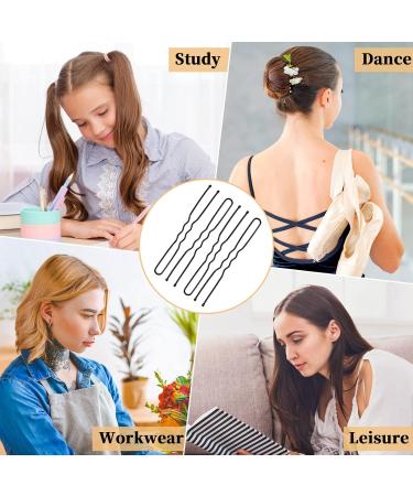 150 Metal Hair Clips Set - U-Shaped Bobby Pins for Kids & Girls | Black Hair Needles for Hairdressing Salon - Buy Online on GoSupps.com