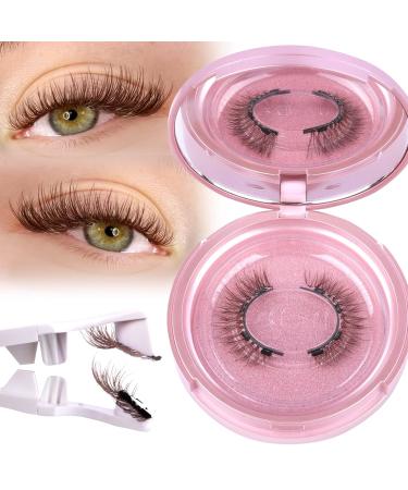 Buy Brown Magnetic Eyelashes - Natural Look Wispy Cat Eye Lashes with Applicator | No Glue 4 Magnets - Ruairie - Buy Online on GoSupps.com
