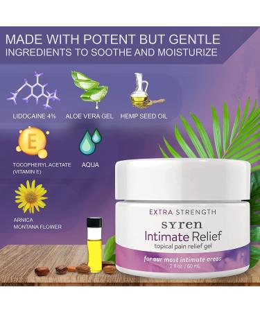 Syren Intimate Relief Moisturizer with Lidocaine - 2.0oz Jar | Vaginal Health Cream - Buy Online on GoSupps.com