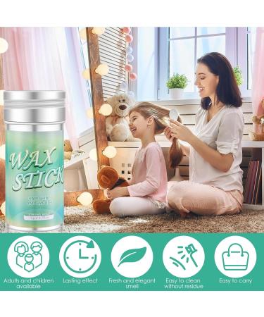 2Pcs Hair Wax Stick Edge Control Slick Stick Long Lasting Non-Greasy Hair Finishing Wax Stick Portable Broken Hair Styling Wax Stick Hair Shaping Cream Wax for Flyaways by AnWoor(Diagram) - Buy Online on GoSupps.com