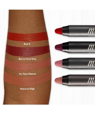 VASANTI Matte Crush Lipstick Pencil - Soft Waterproof Smooth Velvety Natural Vegan-Friendly (Blushing - Natural Pink) - Buy Online on GoSupps.com