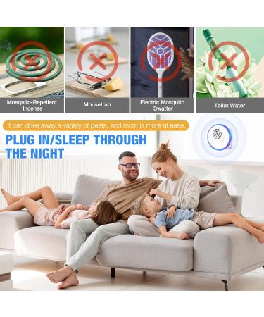 Ultrasound Pest Control - TGKYK 4-Piece Plug-In Insect Repeller for Mice Mosquitoes Spiders & Rats - Effective Indoor Defense - Buy Online on GoSupps.com