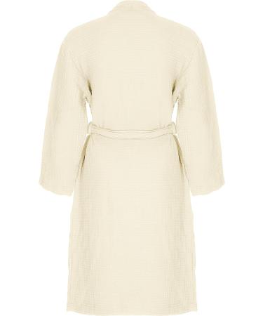 Sustainable Life Turkish Cotton Unisex Bathrobe | Soft & Absorbent | Natural Garment Wash | L-XL Size - Buy Online on GoSupps.com