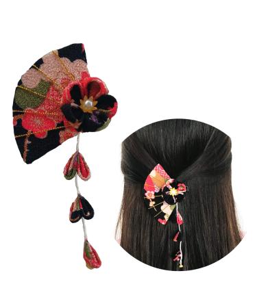 Snow tip hair clips torture pendant hair clip hair clamp hair accessories hairpin hair stick vintage costume kimono bathrobe accessories fabric flower hairpin - Buy Online on GoSupps.com