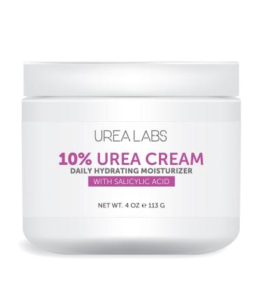UREA LABS | 10% Urea Cream w/ Salicylic Acid and Lavender Oil. Daily Moisturizer for Face Hand Foot & Full Body use. Healing Hydrating Therapeutic Cream for severe Dry Skin and Keratosis Pilaris (1 cream)