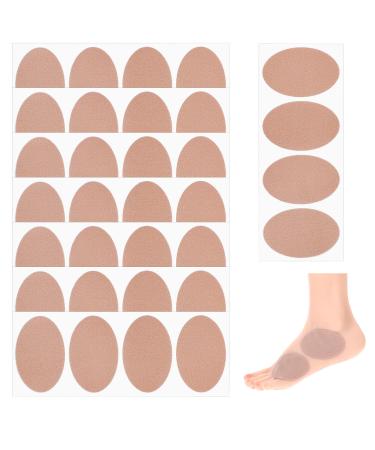 8Sheets Moleskin Pads for Feet Adhesive Blister Prevention Pads Waterproof Flannel Blister Tape Anti-Wear Heel Patch Bandages for Outdoor Long Trips Hiking Mountaineering (2 x 3 inches)