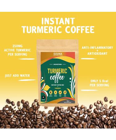 Turmeric Coffee Latte | Instant Golden Milk Elixir Mix Powder | Sugar Free Low Calorie Vegan Keto Friendly Diet Latte | 30 Servings - Buy Online on GoSupps.com