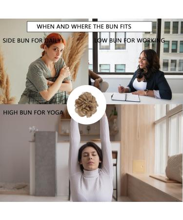 hair pieces for women messy buns hair piece Curly Wavy Hair Scrunchies Accessories Pieces Synthetic Updo Donut Ponytail Hair Extension extensions For Women Girls fluffy fake invisible brown. Dirty Blonde - Buy Online on GoSupps.com