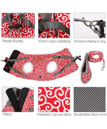 Etopars Cat Dishes & Leash Set - Adjustable Cat Vest & Jacket for Kittens - Ultra-Light Outbreak-Proof Cat Harness - XS Red for Pets & Puppies - Buy Online on GoSupps.com