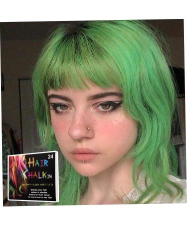 Hair Chalk Hair Chalk 24 Colors Temporary Hair Dye Safe Hair Chalk for Kids Washable Temporary Hair Colour Pen Colorful Gifts nice Toy for Kids & Adults Halloween Carnival Cosplay Party - Buy Online on GoSupps.com