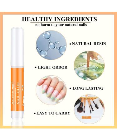 ANYINS Nail Glue 10PCS - Strong Adhesive for Press on Acrylic Nails - Buy Online on GoSupps.com