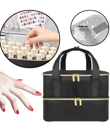 JAYIOLA Nail Polish Organizer with Sturdy Handles Double Layer Nail Polish Holder - Buy Online on GoSupps.com