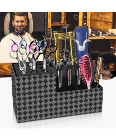 NICEMOVIC Barber Scissors Holder Box Barber Accessories Barber Supplies Professional Salon Hairdressing Scissors Rack Holder Storage Organizer for Hairstyling Combs Clips Brushes - Buy Online on GoSupps.com