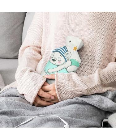 Bear Hot Water Bottle with Plush Cover - Comfortable Hand Warmer for Adults & Children | 26.5x15.3cm | International Shipping - Buy Online on GoSupps.com